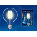 Лампа светодиодная филаментная (UL-00004864) Uniel E27 15W 3000K прозрачная LED-G95-15W/3000K/E27/CL PLS02WH (Китай)