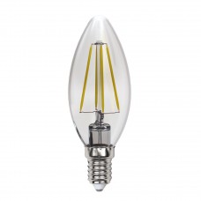 Лампа светодиодная филаментная (UL-00005899) Uniel E14 13W 3000K прозрачная LED-C35-13W/3000K/E14/CL PLS02WH