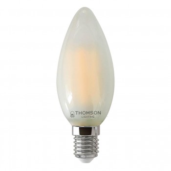 Лампа светодиодная филаментная Thomson E14 5W 6500K свеча матовая TH-B2343 (ФРАНЦИЯ)