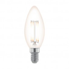 Лампа светодиодная Eglo филаментная диммируемая E14 3,5W 2200К прозрачная 11708