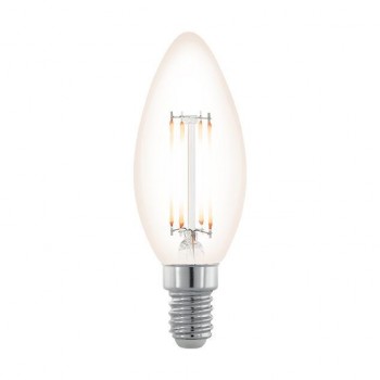 Лампа светодиодная филаментная диммируемая E14 3,5W 2200К прозрачная 11708 (Австрия)