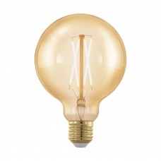 Лампа светодиодная Eglo филаментная диммируемая E27 4W 1700К золотая 11693