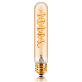 Лампа светодиодная филаментная диммируемая E27 4W 2200K золотая 057-394 (Китай)