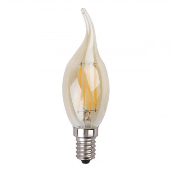 Лампа светодиодная филаментная ЭРА E14 9W 4000K золотая F-LED BXS-9W-840-E14 gold Б0047010 (РОССИЯ)