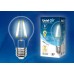 Лампа светодиодная филаментная (UL-00002212) E27 8W 4000K прозрачная LED-A60-8W/NW/E27/CL GLA01TR (Китай)