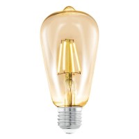 Лампа светодиодная Eglo филаментная E27 4W 2200К янтарь 11521