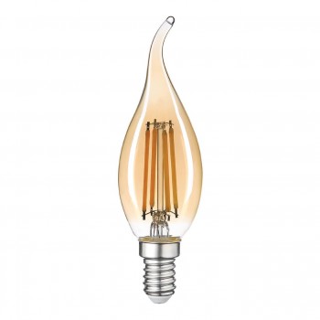 Лампа светодиодная филаментная Thomson E14 11W 2400K свеча на ветру прозрачная TH-B2120 (ФРАНЦИЯ)