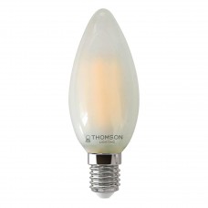 Лампа светодиодная филаментная Thomson E14 9W 6500K свеча матовая TH-B2382