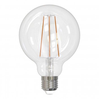 Лампа светодиодная филаментная (UL-00004863) Uniel E27 10W 4000K прозрачная LED-G95-10W/4000K/E27/CL PLS02WH (Китай)