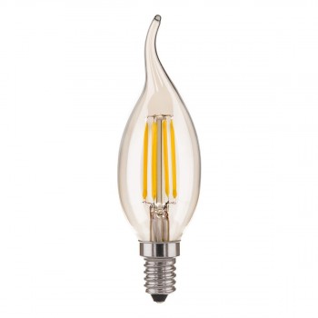 Лампа светодиодная филаментная Elektrostandard BLE1428 E14 9W 3300K прозрачная 4690389151286 (ГЕРМАНИЯ)