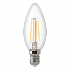 Лампа светодиодная филаментная Thomson E14 9W 4500K свеча прозрачная TH-B2070