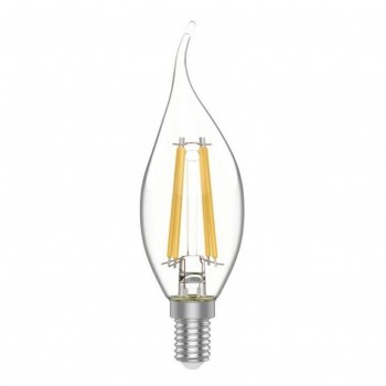 Лампа светодиодная филаментная Gauss E14 4,5W 4100К прозрачная 1041125 (РОССИЯ)