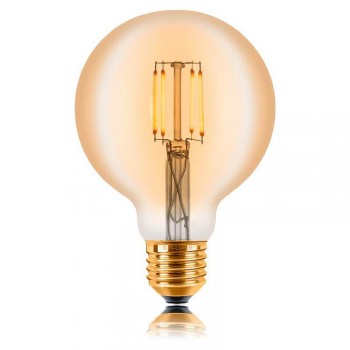 Лампа светодиодная филаментная E27 4W 2200К золотая 057-301 (Китай)