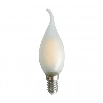Лампа светодиодная филаментная Thomson E14 7W 4500K свеча на ветру матовая TH-B2140 (ФРАНЦИЯ)