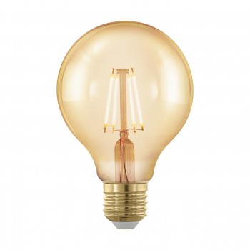 Лампа светодиодная филаментная диммируемая E27 4W 1700К золотая 11692 (Австрия)