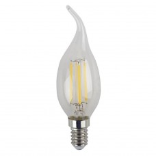 Лампа светодиодная филаментная ЭРА E14 5W 2700K прозрачная F-LED BXS-5W-827-E14
