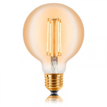 Лампа светодиодная филаментная E27 4W 2200K золотая 057-318 (Китай)