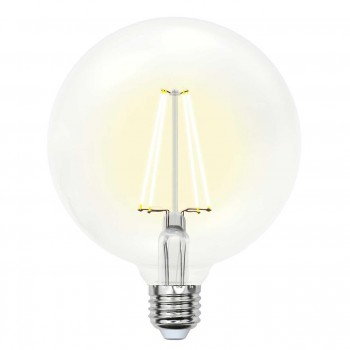 Лампа светодиодная филаментная (UL-00004860) Uniel E27 15W 3000K прозрачная LED-G125-15W/3000K/E27/CL PLS02WH (Китай)