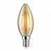 Лампа светодиодная филаментная диммируемая Paulmann E14 4,5W 2500K золотая 28493 (ГЕРМАНИЯ)
