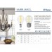 Лампа светодиодная филаментная Feron E27 11W 2700K Шар Прозрачная LB-511 38015 (Россия)
