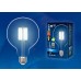Лампа светодиодная филаментная (UL-00004861) Uniel E27 15W 4000K прозрачная LED-G125-15W/4000K/E27/CL PLS02WH (Китай)