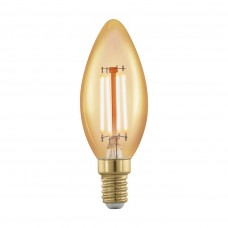 Лампа светодиодная Eglo филаментная диммируемая E14 4W 1700К золотая 11698