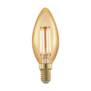 Лампа светодиодная филаментная диммируемая E14 4W 1700К золотая 11698 (Австрия)