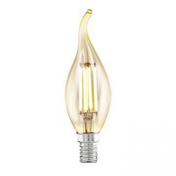 Лампа светодиодная филаментная E14 4W 2200К янтарь 11559 (Австрия)