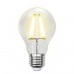 Лампа светодиодная филаментная Uniel E27 8W 3000K прозрачная LED-A60-8W/WW/E27/CL GLA01TR Набор из 5штук UL-00008080 (КИТАЙ)