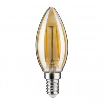 Лампа светодиодная филаментная диммируемая Paulmann E14 4,5W 2500K золотая 28493 (ГЕРМАНИЯ)