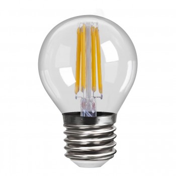 Лампа светодиодная филаментная Voltega E27 4W 2800К прозрачная 4680 (ГЕРМАНИЯ)