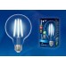 Лампа светодиодная филаментная (UL-00004863) Uniel E27 10W 4000K прозрачная LED-G95-10W/4000K/E27/CL PLS02WH (Китай)