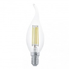 Лампа светодиодная Eglo филаментная E14 4W 2700К прозрачная 11497