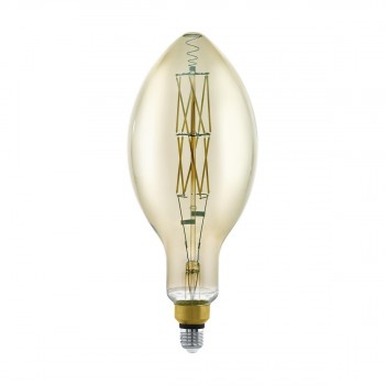 Лампа светодиодная диммируемая филаментная Eglo E27 8W 3000K дымчатая 11843 (АВСТРИЯ)