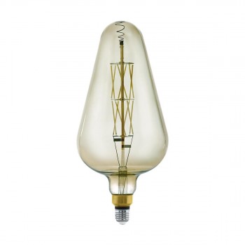 Лампа светодиодная диммируемая филаментная Eglo E27 8W 3000K дымчатая 11842 (АВСТРИЯ)