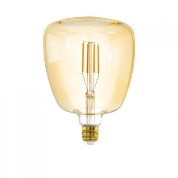 Лампа светодиодная диммируемая филаментная Eglo E27 4W 2200K янтарная 12595 (АВСТРИЯ)