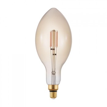 Лампа светодиодная диммируемая филаментная Eglo E27 4W 2200K янтарная 12591 (АВСТРИЯ)