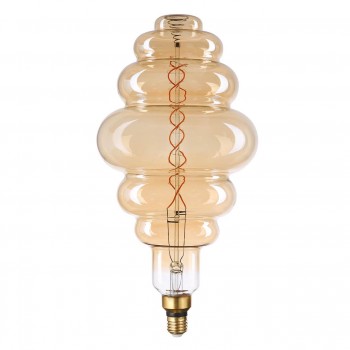 Лампа светодиодная филаментная Thomson E27 8W 1800K вздутая прозрачная TH-B2185 (ФРАНЦИЯ)