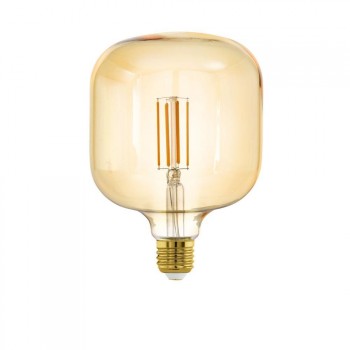 Лампа светодиодная диммируемая филаментная Eglo E27 4W 2200K янтарная 12594 (АВСТРИЯ)