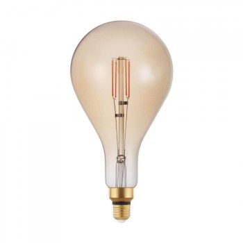 Лампа светодиодная диммируемая филаментная Eglo E27 4W 2200K янтарная 12592 (АВСТРИЯ)