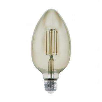 Лампа светодиодная диммируемая филаментная Eglo E27 4W 3000K дымчатая 11839 (АВСТРИЯ)