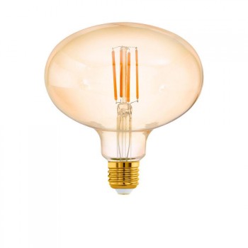 Лампа светодиодная диммируемая филаментная Eglo E27 4W 2200K янтарная 12596 (АВСТРИЯ)
