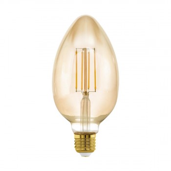 Лампа светодиодная диммируемая филаментная Eglo E27 4W 2200K янтарная 11836 (АВСТРИЯ)