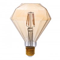 Лампа светодиодная филаментная Thomson E27 4W 1800K бриллиант прозрачная TH-B2195