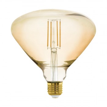Лампа светодиодная диммируемая филаментная Eglo E27 4W 2200K янтарная 11837 (АВСТРИЯ)
