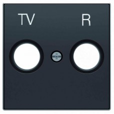 Лицевая панель ABB Sky розетки TV-R чёрный бархат 2CLA855000A1501