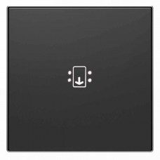 Лицевая панель ABB Sky выключателя карточного с подсветкой чёрный бархат 2CLA851400A1501