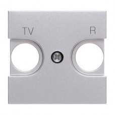 Лицевая панель ABB Zenit розетки TV-R серебро 2CLA225080N1301
