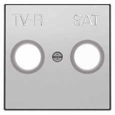 Лицевая панель ABB Sky розетки TV-R-SAT серебристый алюминий 2CLA855010A1301