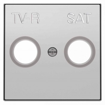 Лицевая панель ABB Sky розетки TV-R-SAT серебристый алюминий 2CLA855010A1301 (ГЕРМАНИЯ)
